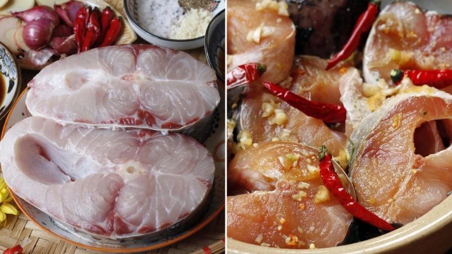 Cá cần được sơ chế và ướp gia vị trước khi kho.