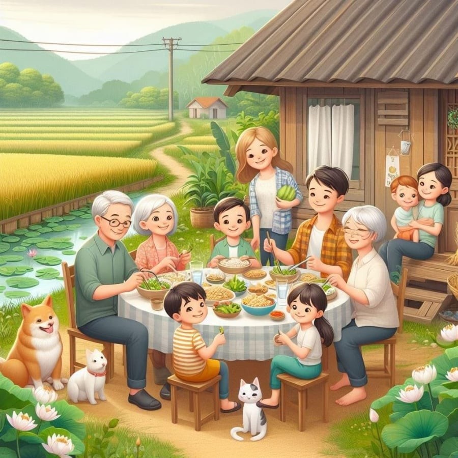 Gia đình hòa thuận thì mọi khó khăn vượt qua