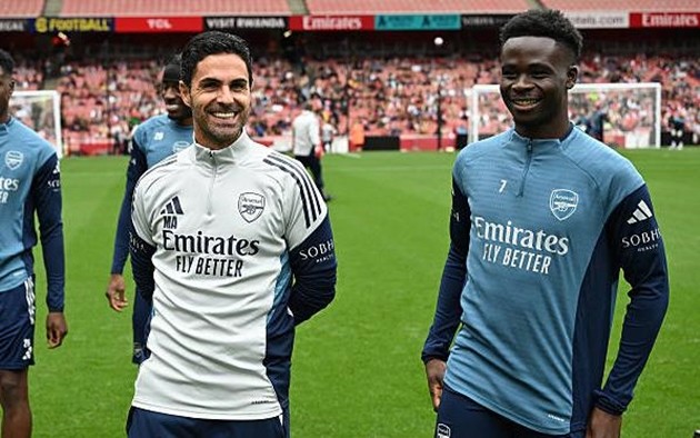Mikel Arteta dành những lời khen ngợi cho Bukayo Saka.