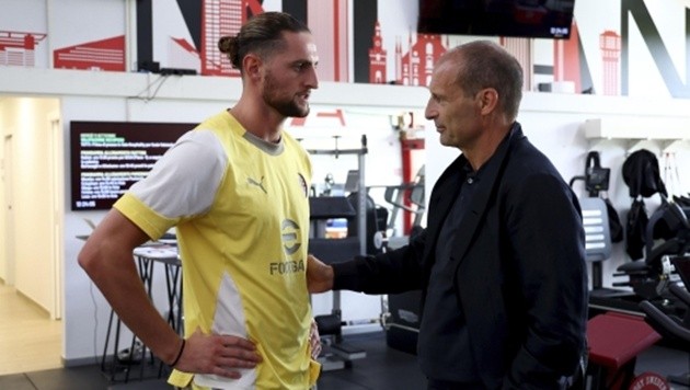 Rabiot và Allegri tái hợp ở AC Milan