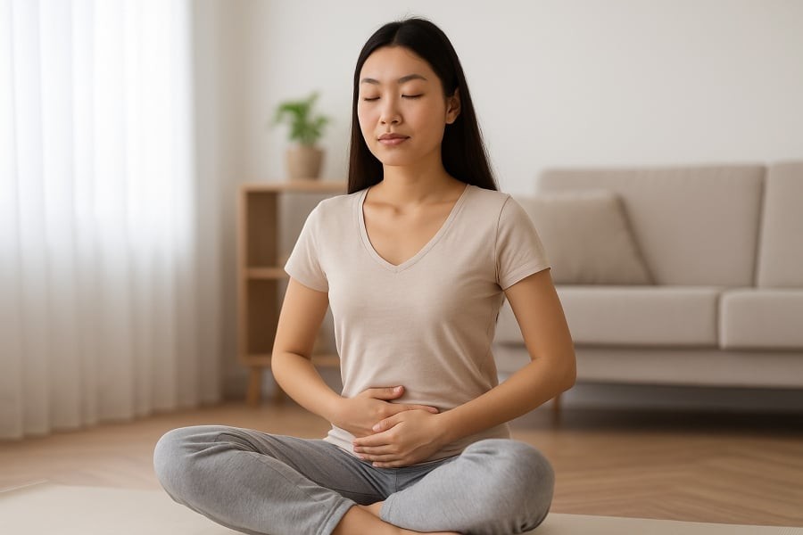 Vận động nhẹ nhàng trong kỳ kinh giúp giảm đau, điều hòa nội tiết và thải độc hiệu quả.