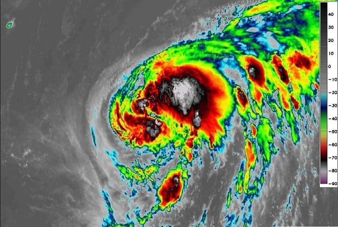 Bão Hạ Long không phải cơn bão số 12 trên Biển Đông. Ảnh: Weathernerds.org
