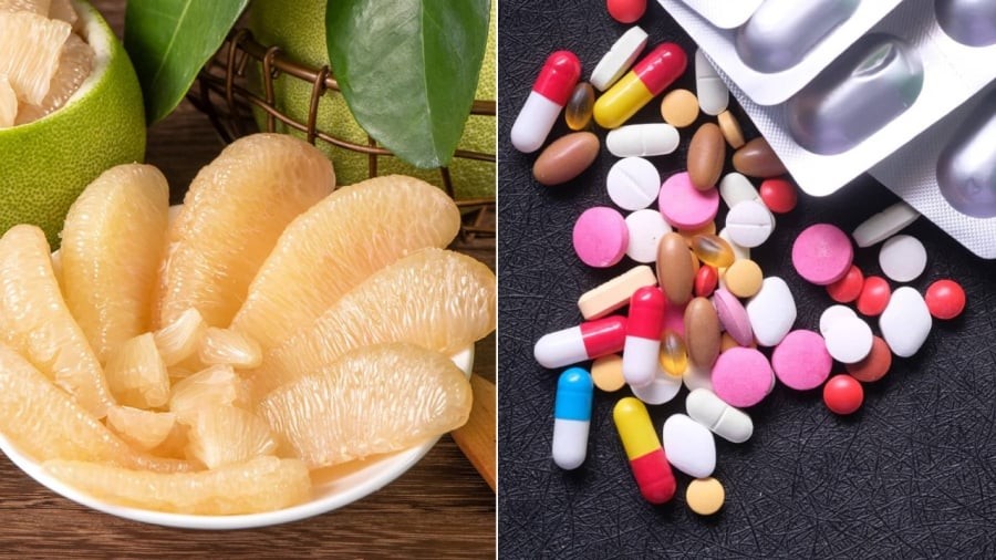 Bạn không nên ăn bưởi, uống nước ép bưởi khi đang sử dụng thuốc chống dị ứng.