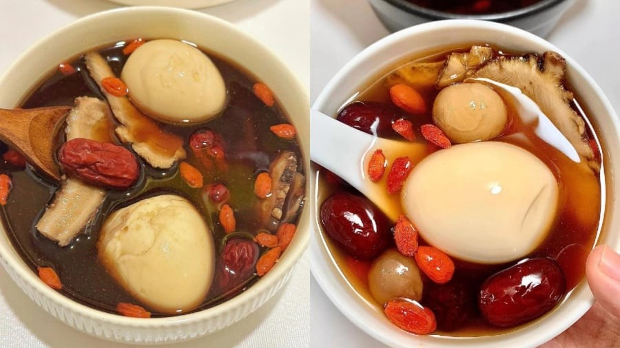 Trúng luộc hoàng kỳ là món ăn dễ chế biến, giúp bồi bổ khí huyết, nuôi dưỡng tóc từ bên trong.