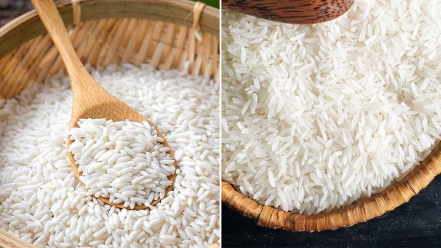 Gạo nếp và gạo tẻ đều có amilozo và amilopectin.