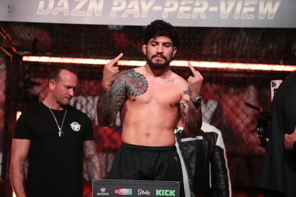 Dillon Danis tại buổi cân thử cho một sự kiện.