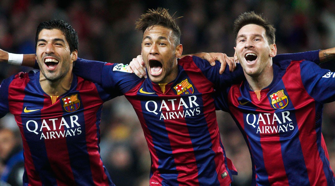 Bộ 3 MNS trứ danh của Barca ngày nào.