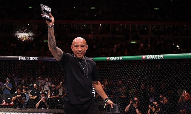 Jose Aldo trong buổi lễ giải nghệ tại UFC Rio