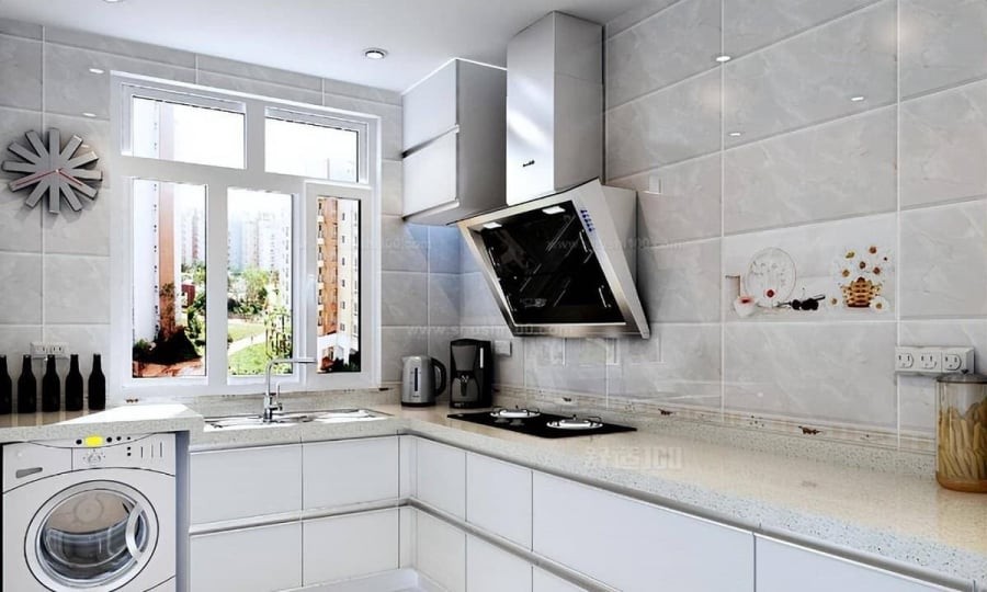 Phía sau bếp không có điểm tựa vững chắc

