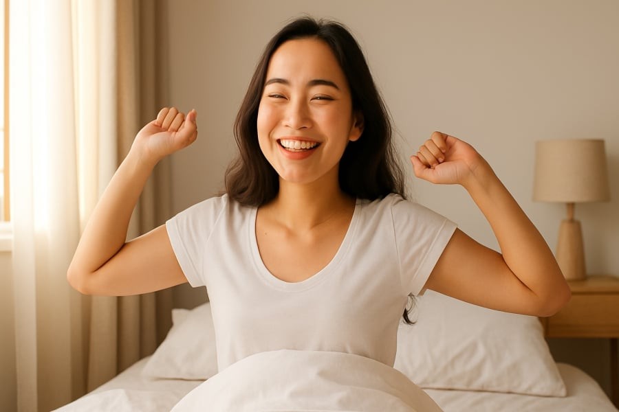 Thức dậy dễ dàng, tinh thần sảng khoái là dấu hiệu của cơ thể khỏe mạnh và sống thọ.