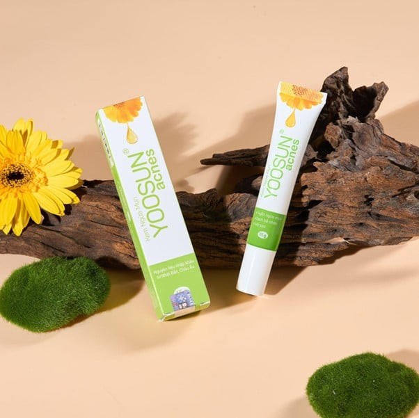 Kem ngừa mụn Yoosun Acnes kết hợp các thành phần thiên nhiên chuyên trị mụn viêm.