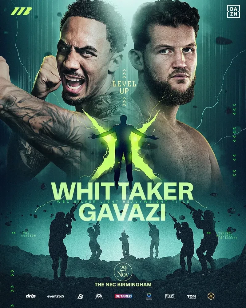 Ben Whittaker trong một sự kiện quảng bá của Matchroom Boxing