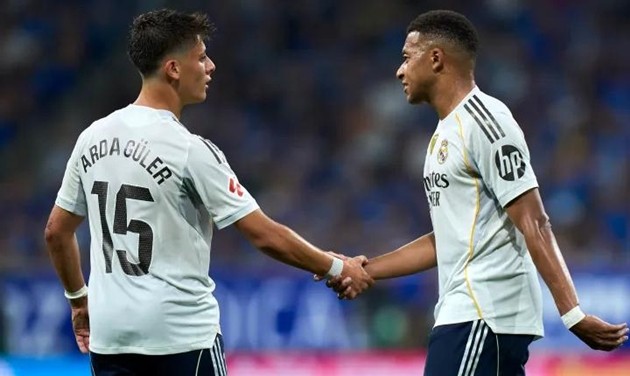 Arda Guler chơi ăn ý với Kylian Mbappe tại Real Madrid.