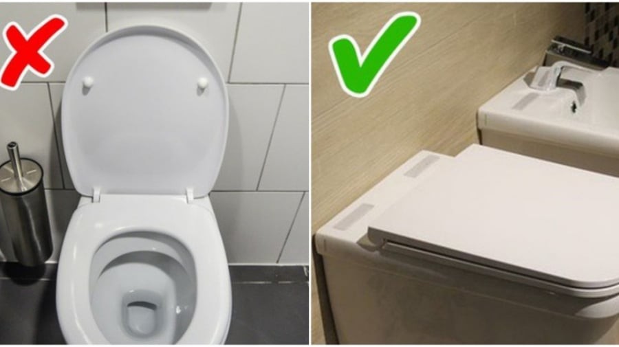 Không đóng nắp bồn cầu không chỉ ảnh hưởng đến vệ sinh mà còn có thể khiến cho tiền tài bạn kiếm được tiêu tan hết đó. (Ảnh minh họa)