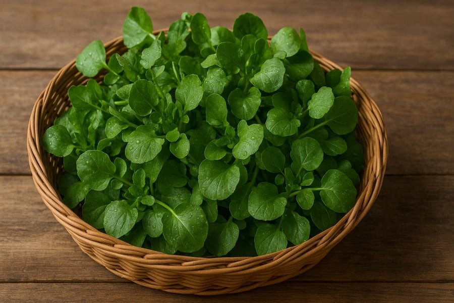 Cải xoong – loại rau dân dã, giàu dinh dưỡng, quen thuộc trong bữa cơm người Việt.