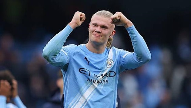 Erling Haaland ghi bàn giúp Manchester City đánh bại Everton.