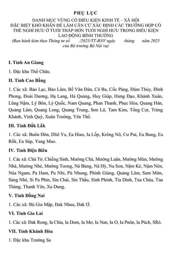 Thời gian này sẽ được dùng làm cơ sở xác định các trường hợp có thể nghỉ hưu sớm hơn so với tuổi nghỉ hưu trong điều kiện lao động bình thường.