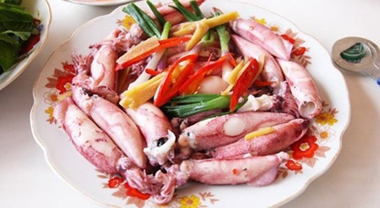Cách hấp mực ngon