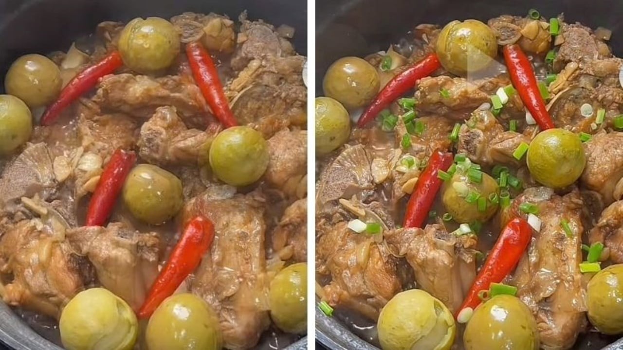 Thưởng thức món sườn kho sấu