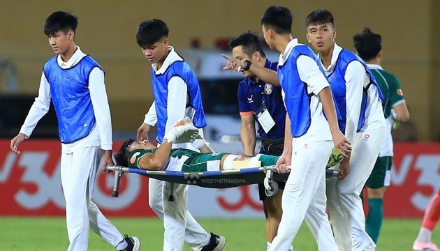Bùi Tiến Dũng dính chấn thương nặng.