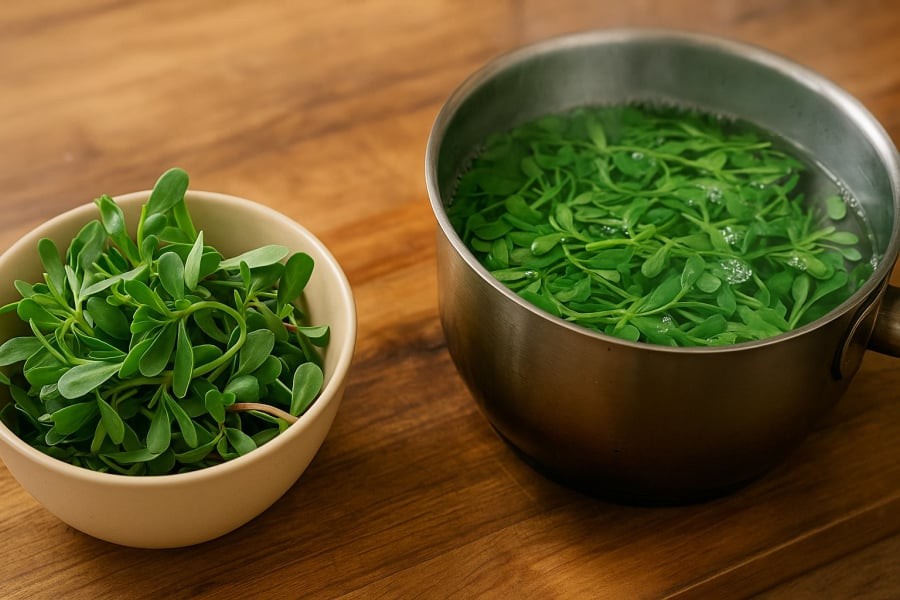 Rau sam chứa nhiều axit oxalic, nếu ăn sống hoặc ăn nhiều dễ gây sỏi thận và tổn thương chức năng lọc.
