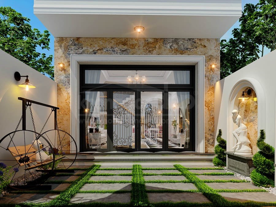 Trong phong thủy, màu sắc của cửa chính cũng góp phần tạo nên sức mạnh và ý nghĩa của nó. (Ảnh minh họa)