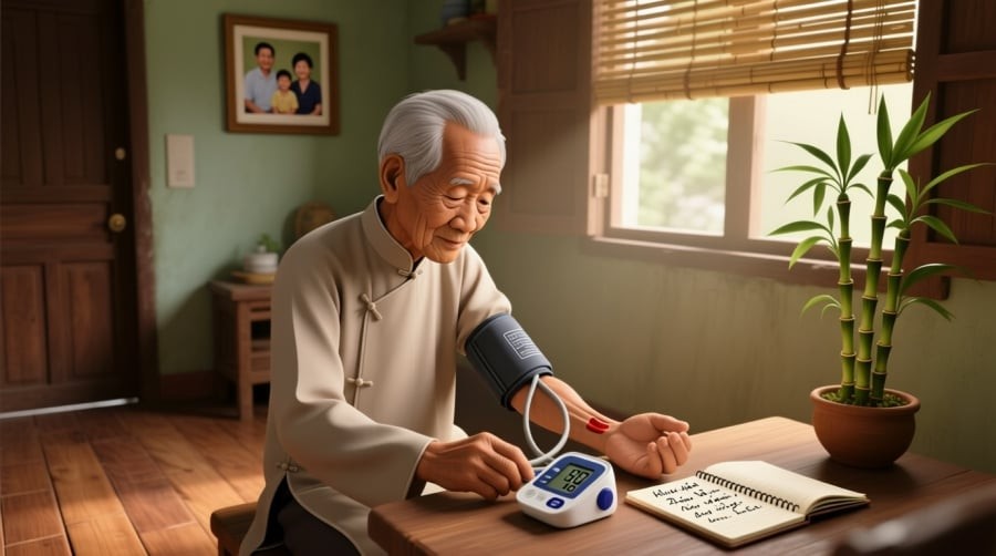 Đo huyết áp thường xuyên giúp phát hiện sớm nguy cơ tổn thương thận và tim mạch.