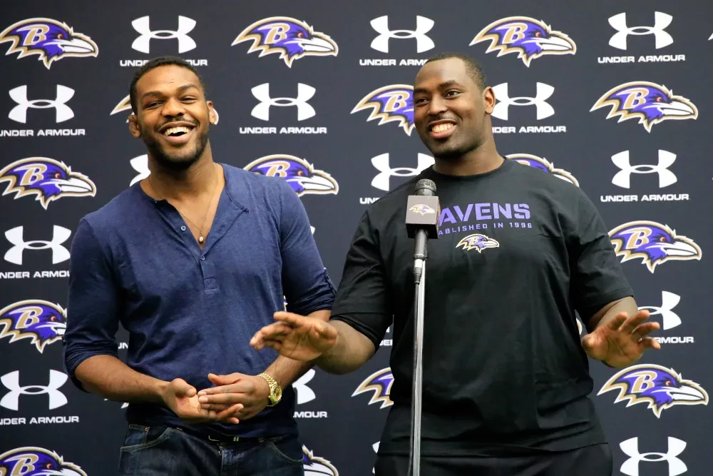 UFC Star Jon Jones Visits the Baltimore Ravens