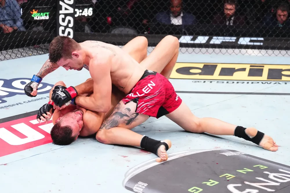 Brendan Allen giành chiến thắng trước Reinier de Ridder tại UFC Fight Night.