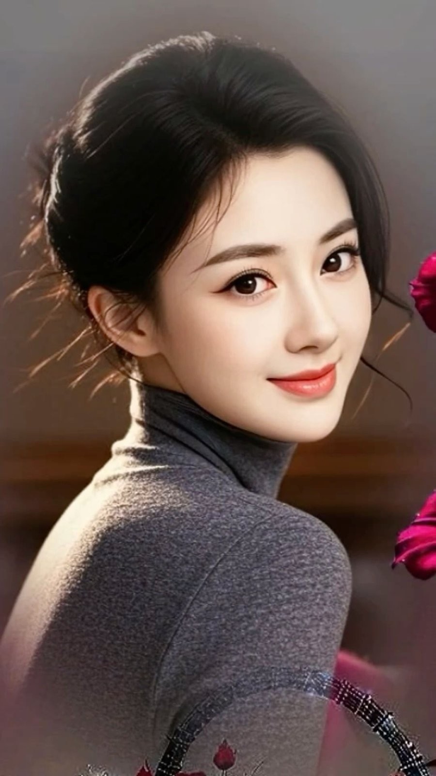 Người phụ nữ ánh mắt hiền hậu, tính ôn hòa giúp gia đình êm ấm