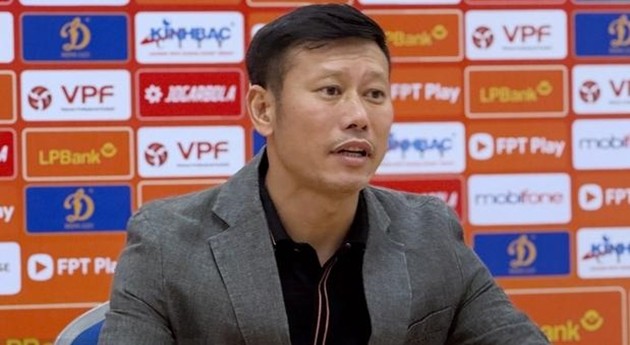 Ông Thạch Bảo Khanh tiếc nuối sau trận thua Ninh Bình.