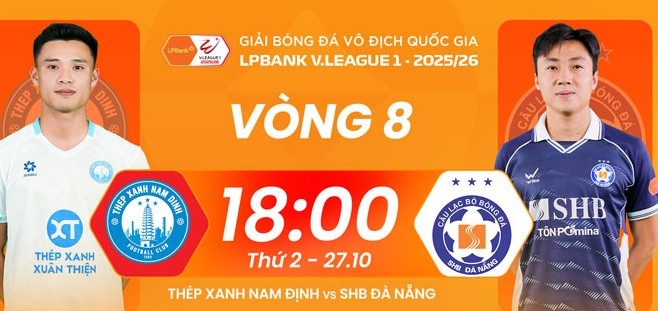 Nam Định chạm trán Đà Nẵng.