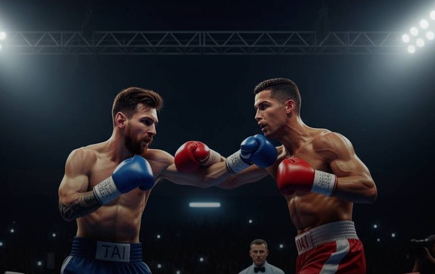 Một trận đấu quyền Anh giữa Lionel Messi hay Cristiano Ronaldo chắc chắn sẽ rất thú vị.