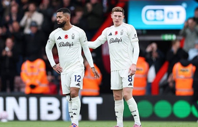 Forest tiếp tục rớt sâu trên BXH Ngoại hạng Anh