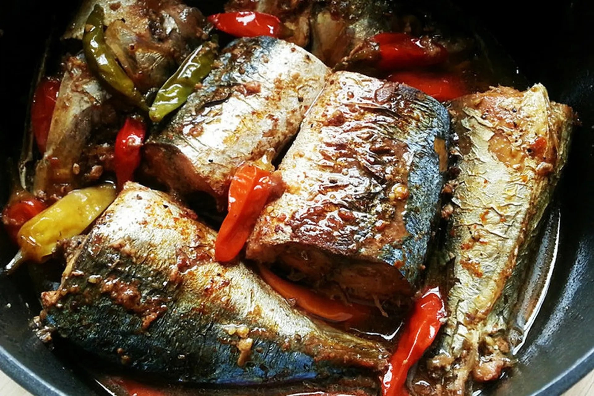 Thành phẩm cá nục khi kiểu Nhật