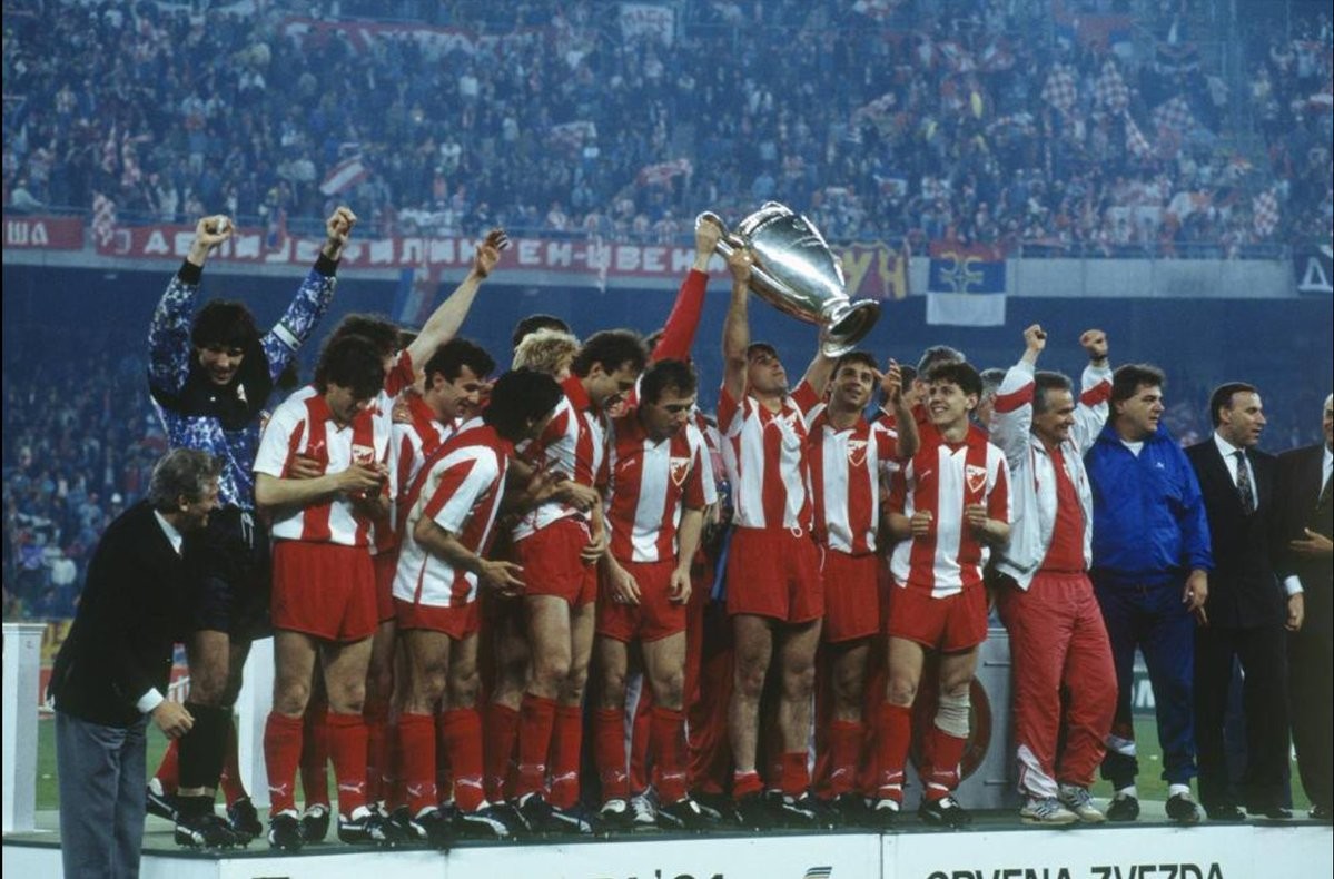 Thế hệ vàng 1991 của Sao Đỏ Belgrade, những người đã mang chiếc cúp C1 về cho Nam Tư.