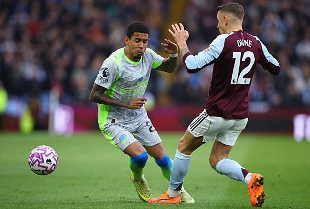 Savinho chơi nhạt nhòa trong trận đấu tại Villa Park.