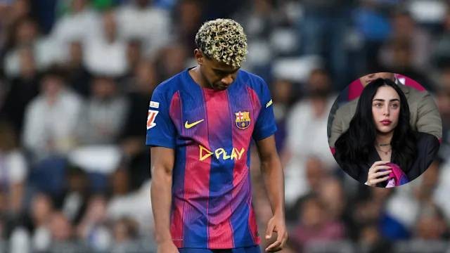 Bạn gái Yamal bị fan Barca réo tên sau trận thua Real.