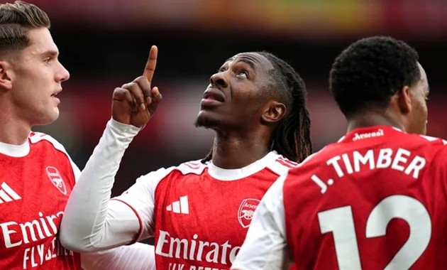 Eze vừa có bàn tại Ngoại hạng Anh cho Arsenal