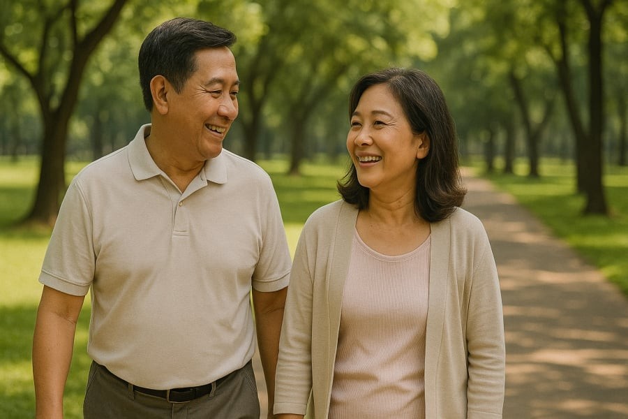 Tự do tài chính giúp tuổi trung niên sống nhẹ nhõm và hạnh phúc hơn.