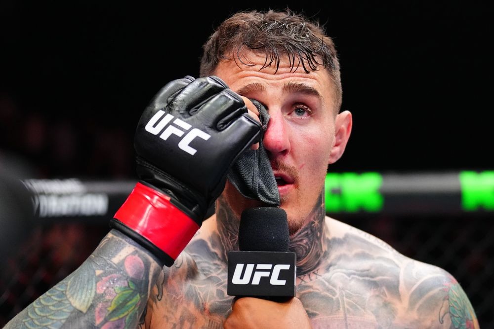 Tom Aspinall và Ciryl Gane tại sự kiện UFC 321