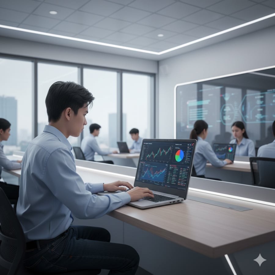 Sinh viên ngành Khoa học dữ liệu – những “kiến trúc sư” của thời đại AI.