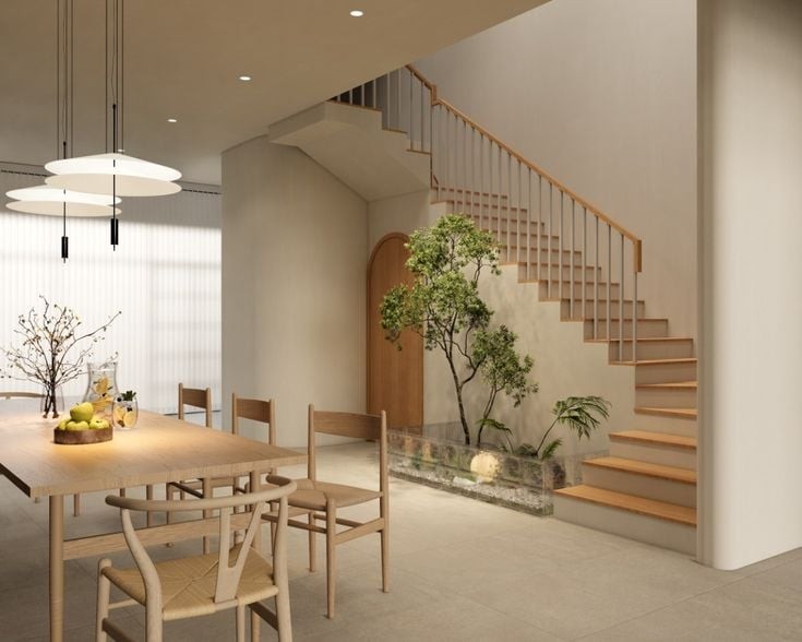 Ánh sáng tự nhiên mang lại sinh khí cho ngôi nhà