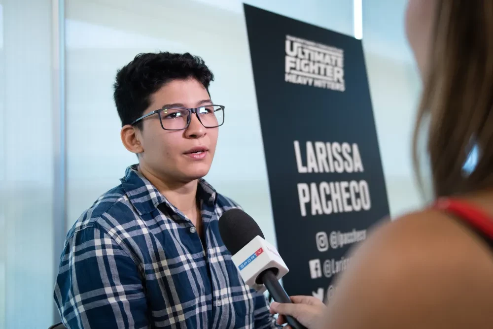 Larissa Pacheco tại sự kiện The Ultimate Fighter: Heavy Hitters Media Day