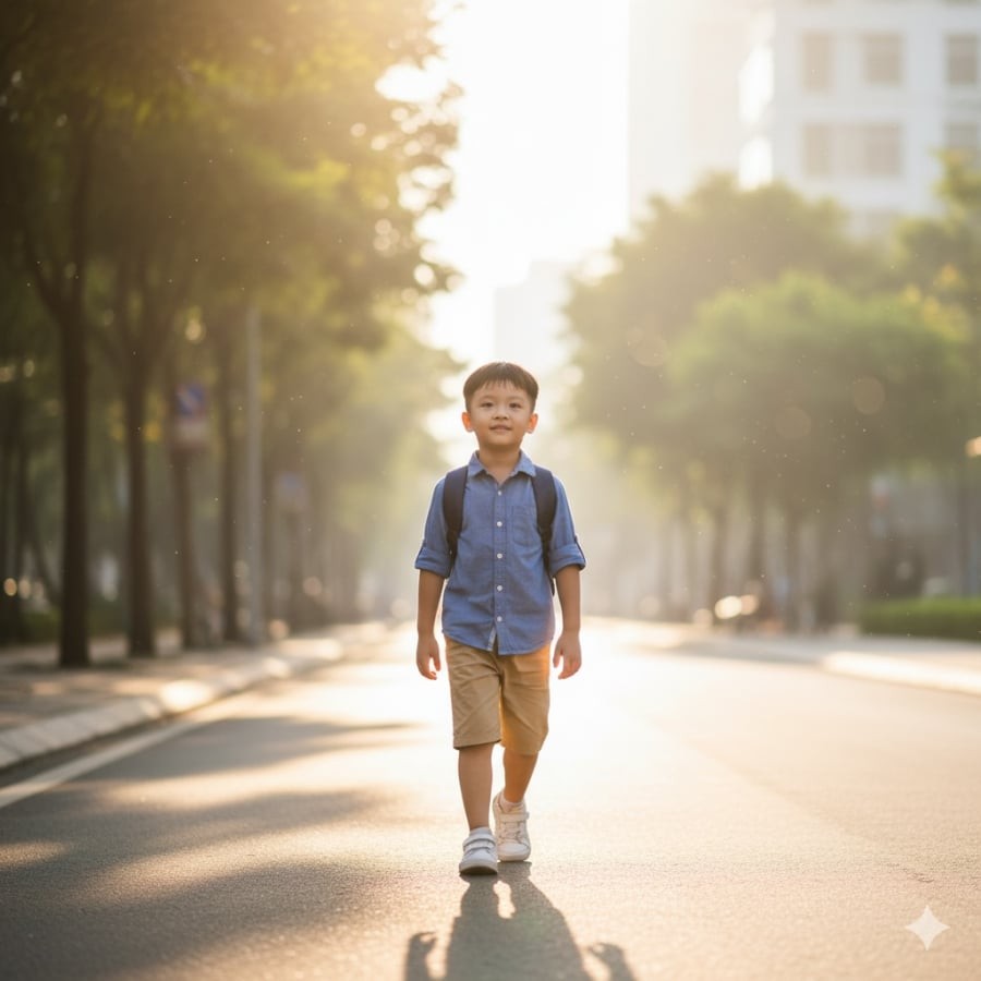 Dáng đi thẳng, ánh nhìn kiên định – dấu hiệu của sự tự tin và tố chất lãnh đạo bẩm sinh.