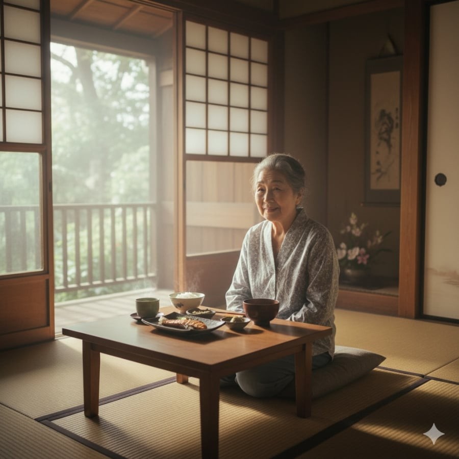 Bữa ăn thanh đạm, cân bằng dinh dưỡng và thói quen uống trà xanh là nền tảng tuổi thọ đáng kinh ngạc của người Nhật.