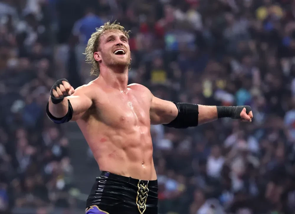 Logan Paul tại sự kiện WrestleMania 41