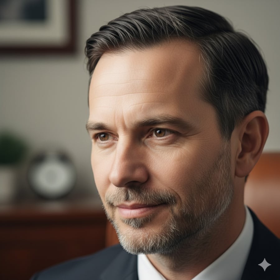 Vầng trán cao rộng thể hiện trí tuệ và tầm nhìn xa – đặc điểm của người có số làm giàu.