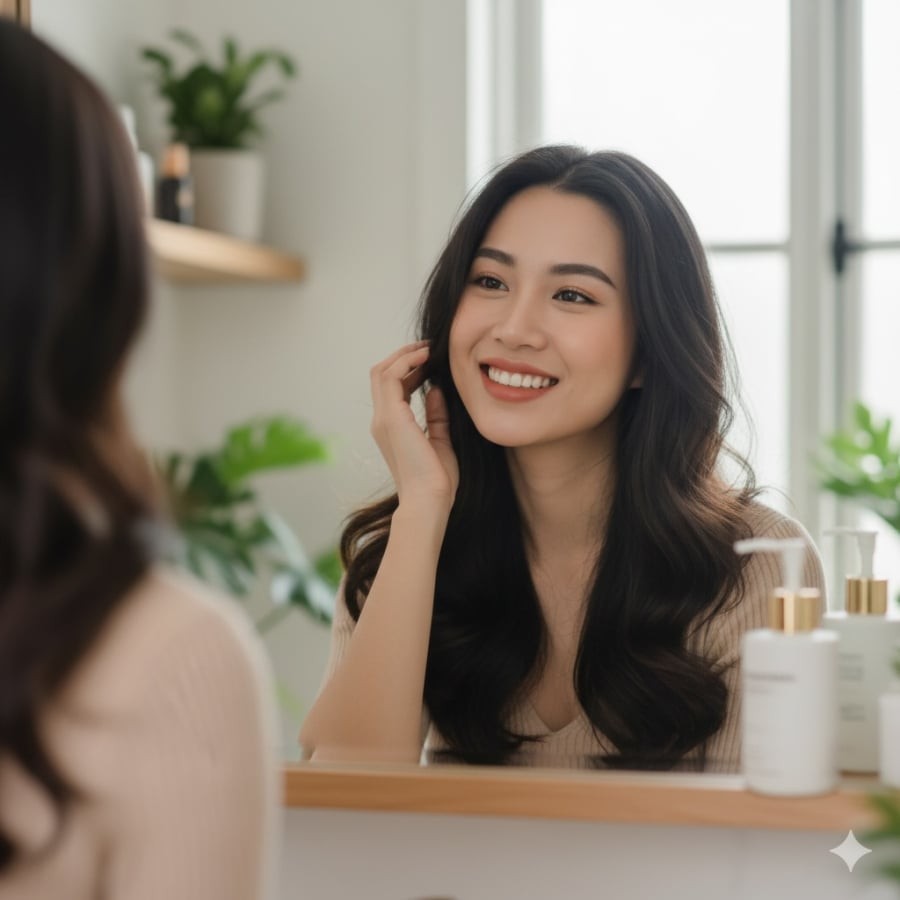 Trán sáng, đầy đặn không chỉ là nét đẹp ngoại hình mà còn tượng trưng cho phúc khí và may mắn.