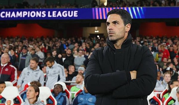 Mikel Arteta nhiều khả năng sẽ xoay tua đội hình ở Champions League.